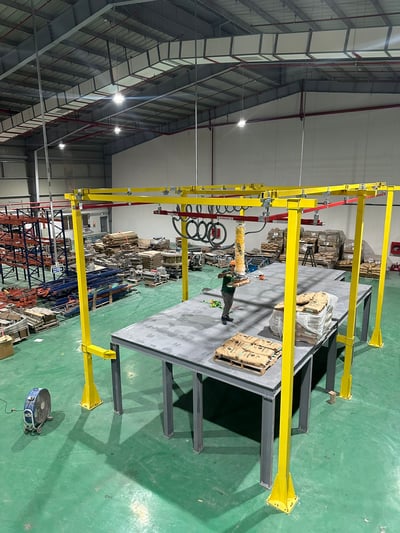 Bộ khung thanh ray thép 200 kg và ống hút chân không ANVER - ảnh 29