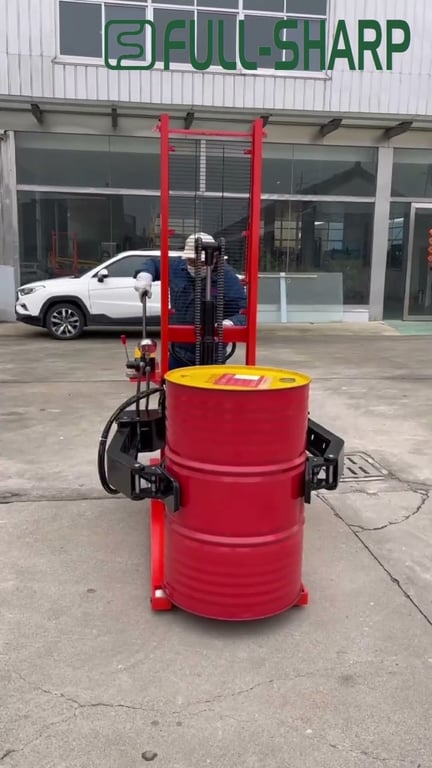 Xe nâng điện nâng thùng phuy