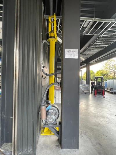 Cầu trục xoay ray nhôm treo bộ hút Anver hút bao khối cao su - ảnh 18