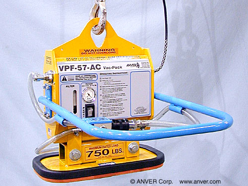 ANVER VPF-57-AC with FP100190G-A2C4: lifting and handling small stone slabs up to 750 lb (340 kg)
