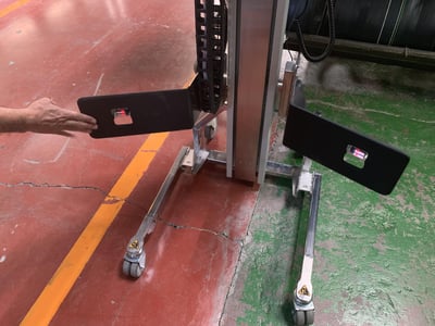 Xe nâng điện inox thông minh có tay cần xoay - ảnh 13