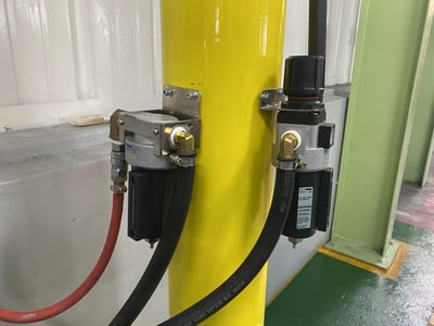 Cầu trục xoay khớp nối và palăng khí nén nằm hút thùng giấy - ảnh 9