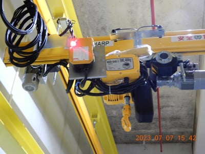 Thanh ray 500kg treo pa lăng điện kèm bộ khung kết cấu - ảnh 5