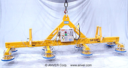 ANVER E1200M8-190A-4/44FX eight pad electric powered lifter with heavy duty “A” frame