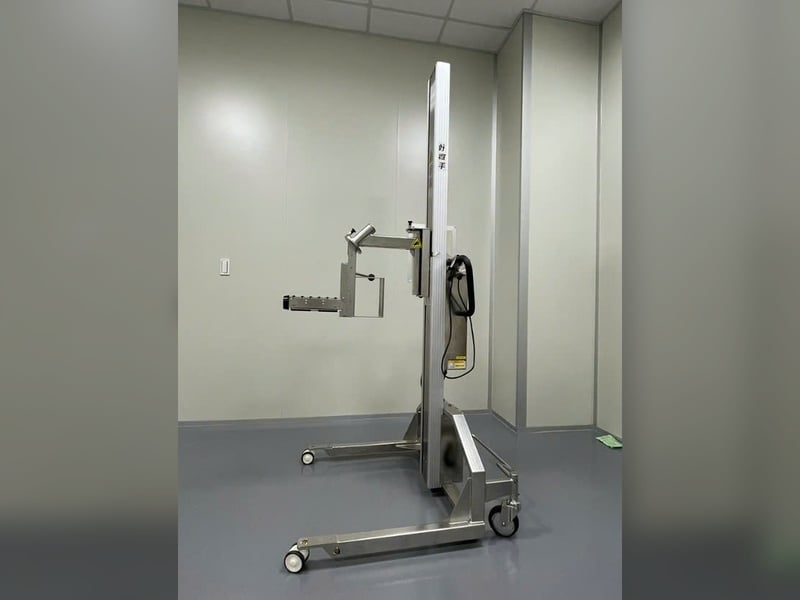 Xe nâng điện đẩy tay FULLSHARP nâng cuộn nguyên liệu