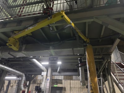 Cầu trục xoay khớp nối treo trần với thiết bị chân không ANVER hút bao - ảnh 16