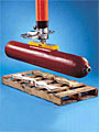VT160 vacuum tube lifter lifting a cylindrical load
