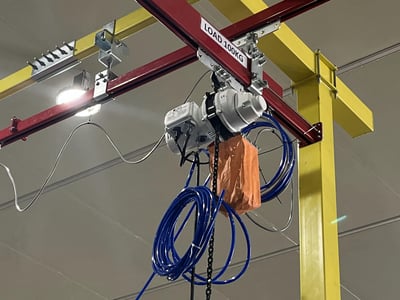 Bộ khung treo thanh ray 5T 200kg và pa lăng điện lắp tại Bắc Giang - ảnh 19