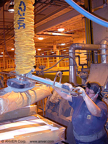 Hệ thống ống hút chân không ANVER VT180 nâng bao silica đến 45 kg