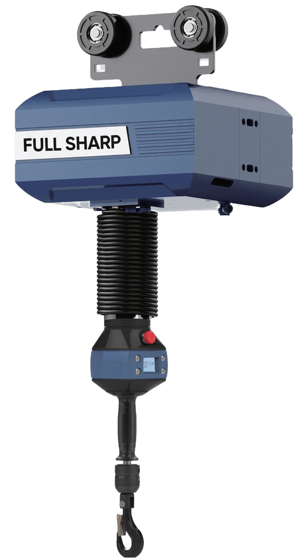 Hoist compatible with the rear-mounted folding jib crane 2