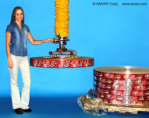 Hệ thống ống hút chân không ANVER VT160 nâng cuộn nhãn lon
