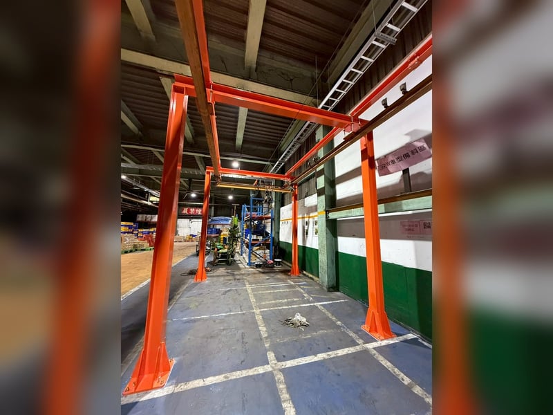 Bộ khung dầm H treo pa lăng điện cho nhà xưởng