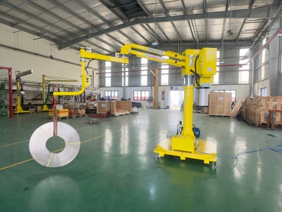 Tay nâng trợ lực khí nén nâng phôi vào máy phay tiện CNC - ảnh 31
