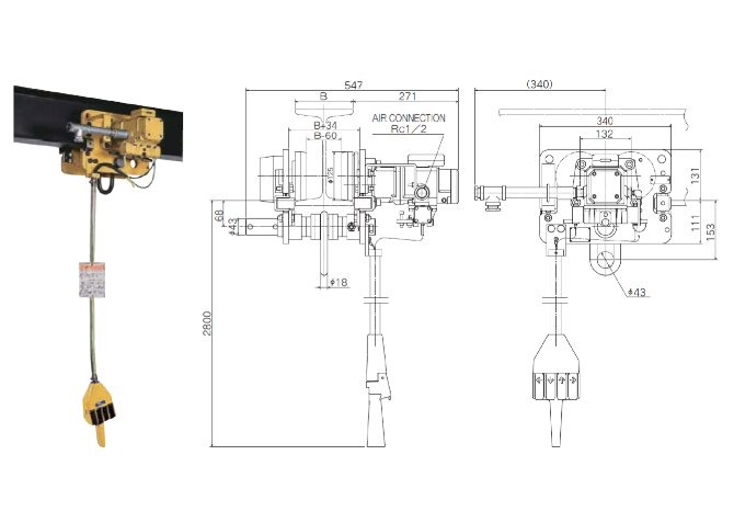 ENDO Air Motor Trolley