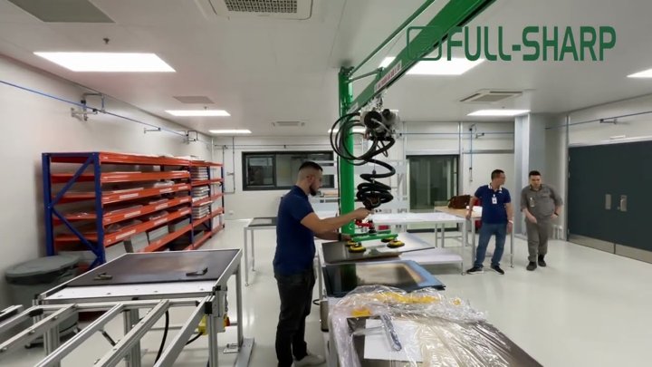 Cầu trục xoay & Thiết bị nâng hạ hút chân không tấm thép - Thiết bị nâng hạ tấm thép