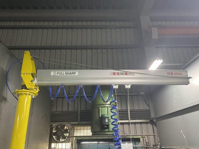 Beam-Mounted Pneumatic Jib Crane with Force-Sensing Handle - ảnh 4