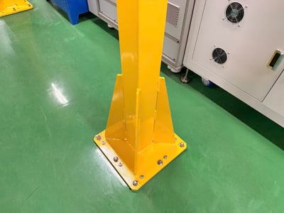 Bộ khung thanh ray nhôm 200kg nâng khuôn trong phòng lạnh, lắp ở lầu 2 nhà máy - ảnh 9