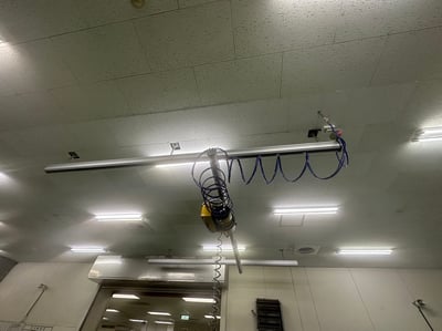 Thanh ray nhôm và palăng ENDO khí nén móc cuộn vào thùng giấy - ảnh 3