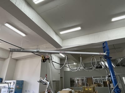 Fixed-Base Aluminum Rail Jib Crane with KITO Hoist for Carton Box Suction - ảnh 12