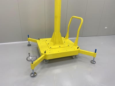 Mobile-Base Jib Crane with Push Handle and Electric Hoist - ảnh 6
