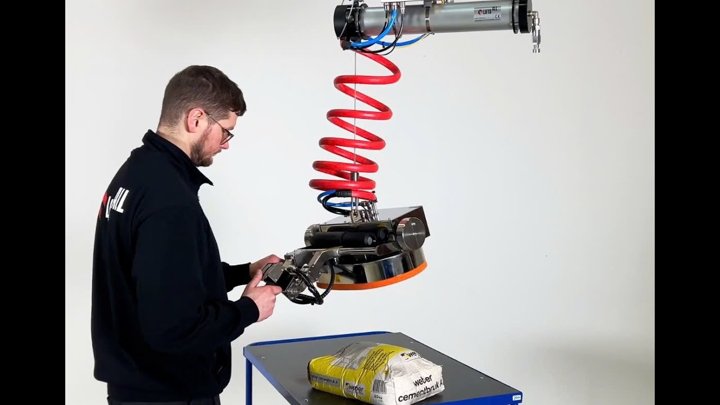 Tool hút bao sử dụng khí nén cho trần nhà thấp | Thiết bị nâng hạ bao ở phòng sạch hiệu quả