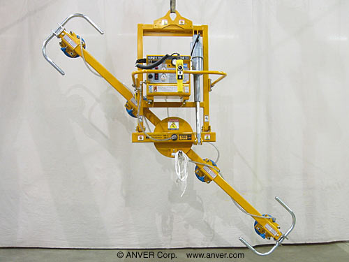ANVER ET50M4-110MR four pad electric powered vacuum lifter with powered tilt and manual rotate