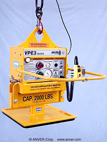 ANVER VPE3-S with FPS240240G-B4: lifting & handling stone blocks up to 2000 lb (907 kg)