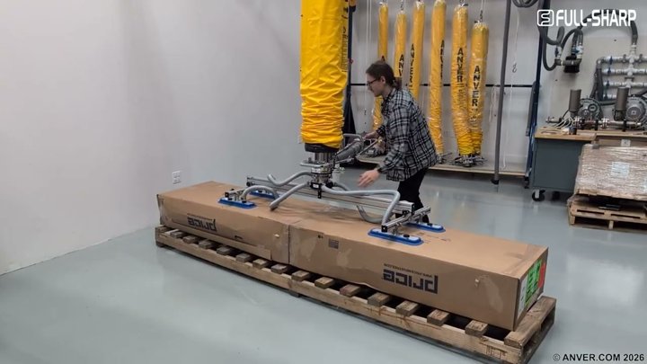 Nâng Thùng Carton 100kg Bằng Chân Không | ANVER Vacuum Lifter Chính Hãng Mỹ
