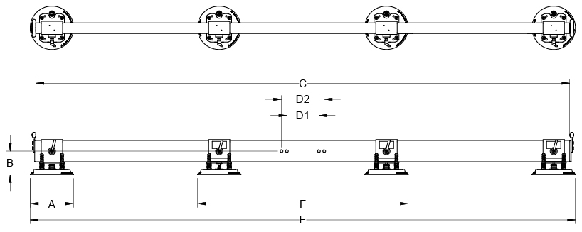 Bản vẽ kích thước L200M4-150-76500013