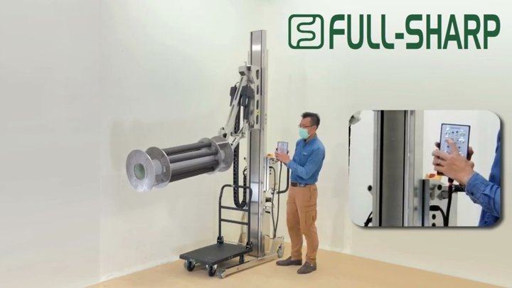 Xe đẩy nâng hạ điện: Kẹp nâng cuộn vật liệu điện