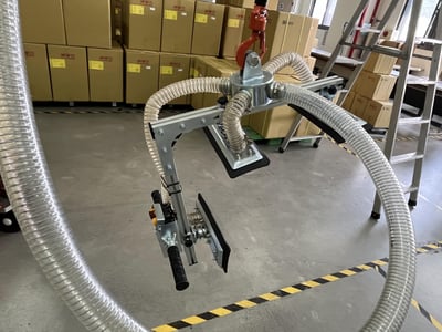 Fixed-Base Aluminum Rail Jib Crane with KITO Hoist for Carton Box Suction - ảnh 14