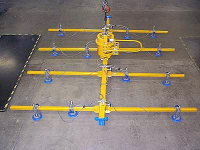 ANVER M50M12-130-4/110: lifting & handling aluminum plate 158 in. x 157 in. (4013 mm x 3988 mm) weighing up to 500 lb (227 kg)