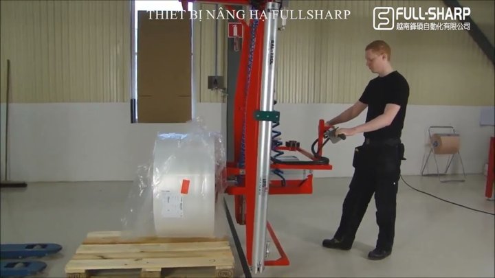 Thiết bị nâng hạ trợ lực nâng cuộn vật liệu