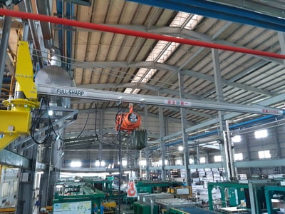 Tay nâng trợ lực khí nén hút tấm và lật dọc tải 150 kg - ảnh 11