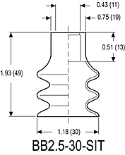 Bản vẽ giác hút BB2.5-30-SIT