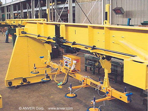 ANVER E400M8-190-4/44SP: lifting & handling steel plates 20 ft x 8 ft (6.1 m x 2.4 m) up to 4000 lb (1814 kg)