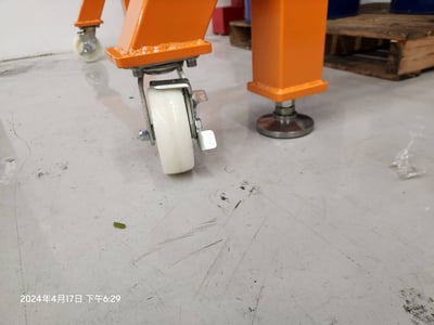 Cầu trục xoay 80 kg treo pa lăng điện, dạng cổng trục mini - ảnh 11