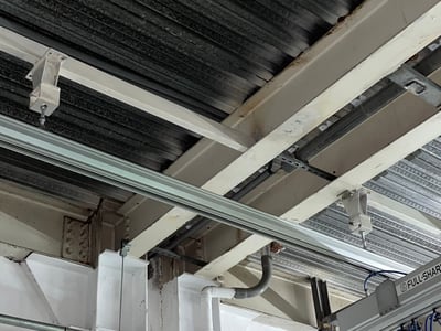 Thanh ray nhôm treo trần, cầu trục khí nén tay cầm cảm ứng lực - ảnh 9