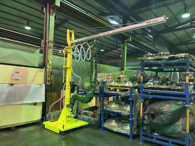 Mobile-Base Aluminum Rail Jib Crane with Becker Vacuum Motor for Carton Box Lifting - ảnh 17