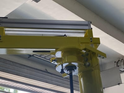 Articulating Jib Crane with Horizontal Air Hoist and Pneumatic Cylinder - ảnh 6