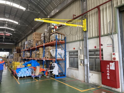 Suspended Jib Crane with Electric Hoist and Plastic Tray Hook - ảnh 13