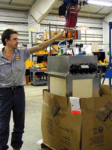 Nâng thiết bị điều hòa HVAC