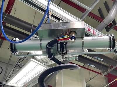 Tuyến thanh ray nhôm treo trần với máy hút thùng giấy Lifts All - ảnh 19