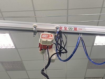 Cầu trục xoay ray nhôm, palang KITO kéo tay và nam châm gạt tay - ảnh 21
