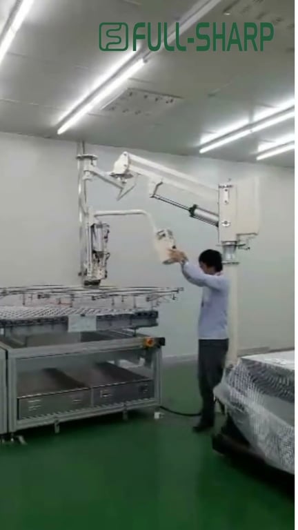 Tay nâng trợ lực hút chân không tấm kính kích thước lớn