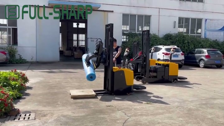Xe nâng hạ điện kẹp gắp cuộn vật liệu xoay tùy chỉnh - Electric Forklift