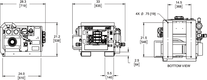 VPEHE48 dimension drawing