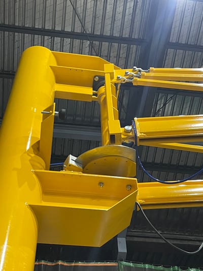 Cầu trục xoay 1 tấn palang treo mặt hút chân không tấm kính - ảnh 3