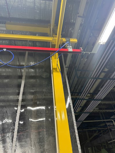 Bộ khung một cột gác ray 5T 200 kg cho nhà máy ắc quy - ảnh 3