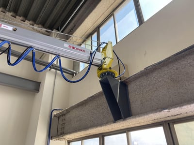 Pneumatic Jib Crane with Copper Coil Clamp for Motor Winding Workshops - ảnh 20